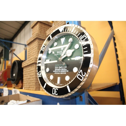 67 - A ROLEX DEALERS WALL CLOCK