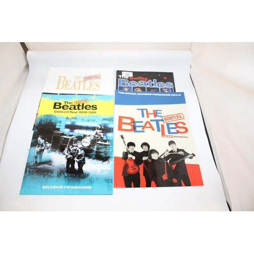 84 - SIX OFFICIAL SOUVENIR PROGRAMMES THE BOOTLEG BEATLES TO INCLUDE 2016 - 2017, SGT PEPPER'S SPECIAL, 2... 