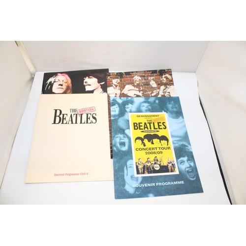 90 - SIX OFFICIAL SOUVENIR PROGRAMMES THE BOOTLEG BEATLES TO INCLUDE THE CONCERT TOUR PLUS ORCHESTRA 2008... 