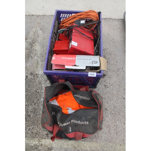 1639 - BATTERY CHARGER, SAFETY GEAR NO VAT