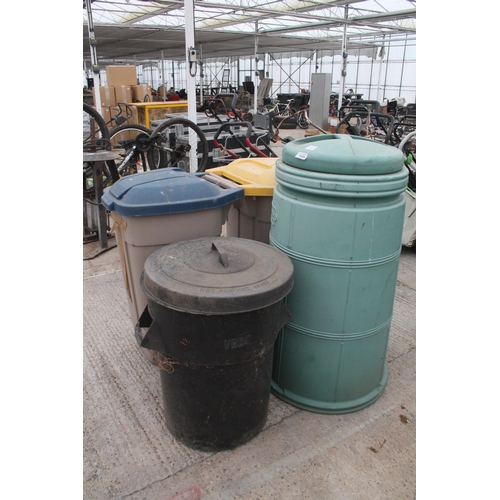 1644 - VARIOUS WHEELIE BINS, COMPOST BIN NO VAT