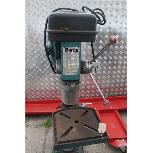 51 - CLARKE 5/8 DRILL PRESS 12 SPEED 230V WORKING ORDER NO VAT