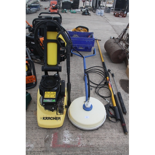 74 - KARCHER COMPLETE WITH WINDOW/PATIO CLEANER  NO VAT