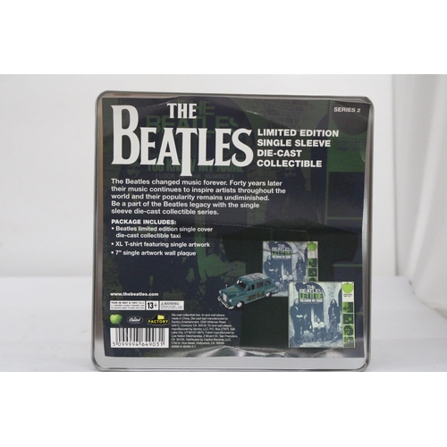 A BOXED BEATLES LIMITED EDITION SINGLE SLEEVE DIE-CAST COLLECTIBLE