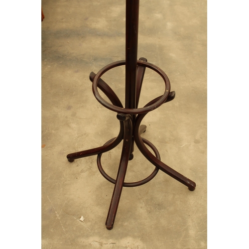 2878 - A BENTWOOD COAT AND HAT STAND