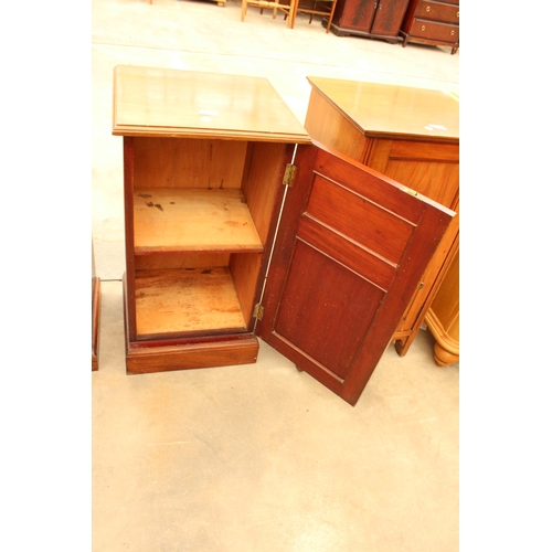 2894 - A VICTORIAN WALNUT POT CUPBOARD