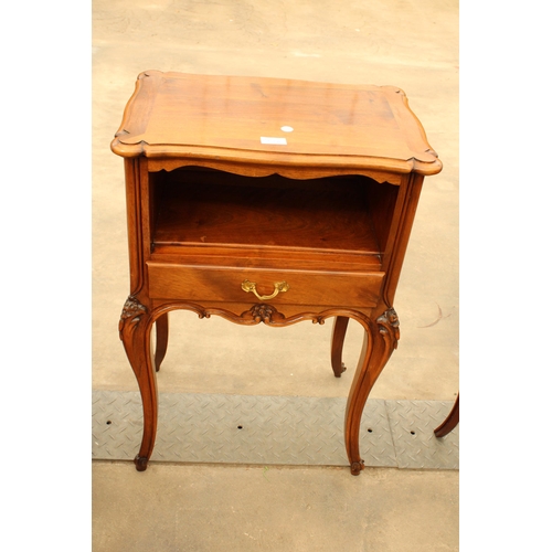 2914A - A SEVENTH HEAVEN BEDSIDE TABLE WITH SINGLE DRAWER