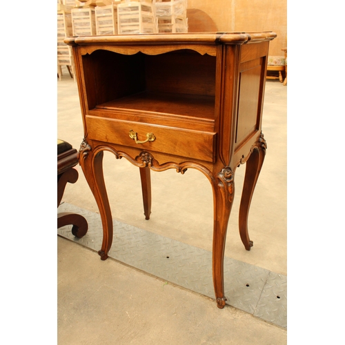 2914A - A SEVENTH HEAVEN BEDSIDE TABLE WITH SINGLE DRAWER