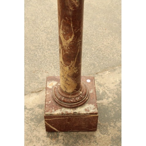 2927 - A VICTORIAN MARBLE PEDESTAL, 41