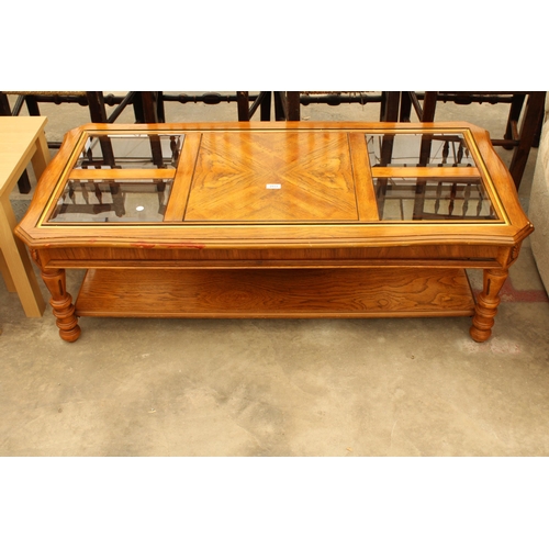 2933 - A MODERN TWO TIER COFFEE TABLE, 51