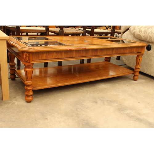 2933 - A MODERN TWO TIER COFFEE TABLE, 51