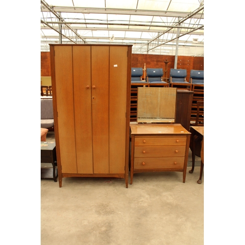 2939 - A RETRO LERUS LINT CHEST AND MATCHING WARDROBE