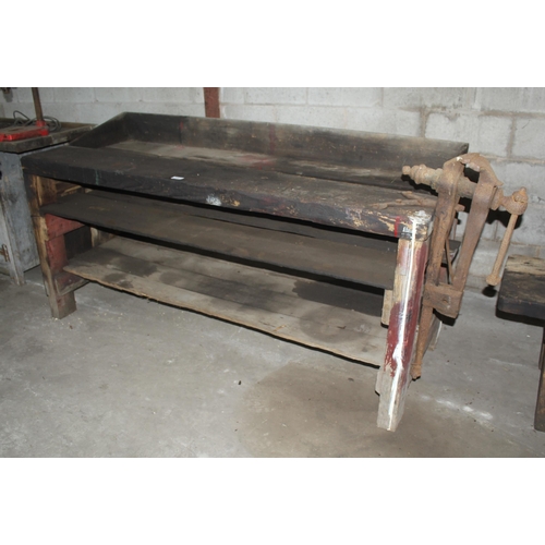 14 - WORK BENCH AND LEG VICE  + VAT