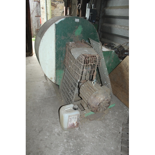 198 - GRAIN FAN WITH 3 PHASE ELECTRIC MOTOR  + VAT