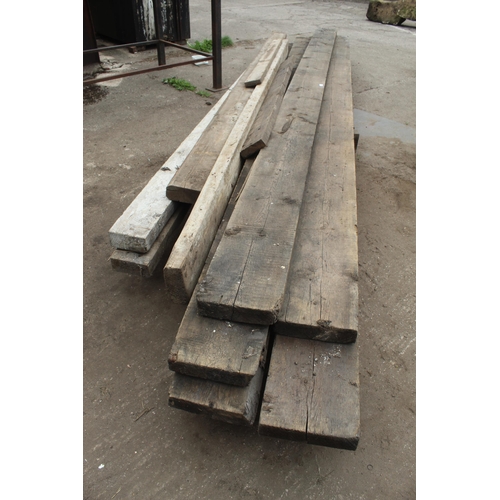 202 - VARIOUS TIMBERS TO INCLUDE 5 X 17' LONG 10 1/2