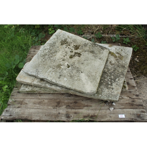 205 - 3 STONE SLABS  + VAT