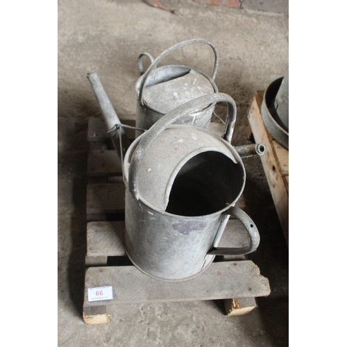 66 - 2 WATERING CANS  + VAT