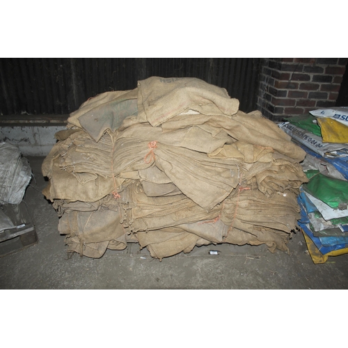 87 - PALLET OF HESSIAN  + VAT