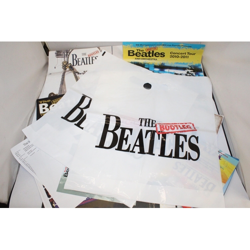 94 - A QUANTITY OF THE BEATLES SOUVENIRS TO INCLUDE THE BOOTLEG BEATLES LIMITED EDITION SOUVENIR PROGRAMM... 