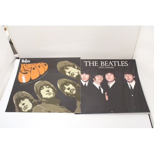 98 - SIX OFFICIAL BEATLES CALENDARS TO INCLUDE THE STUDIO ALBUMS CALENDAR 2011, 2014 OFFICIAL CALENDAR, J... 