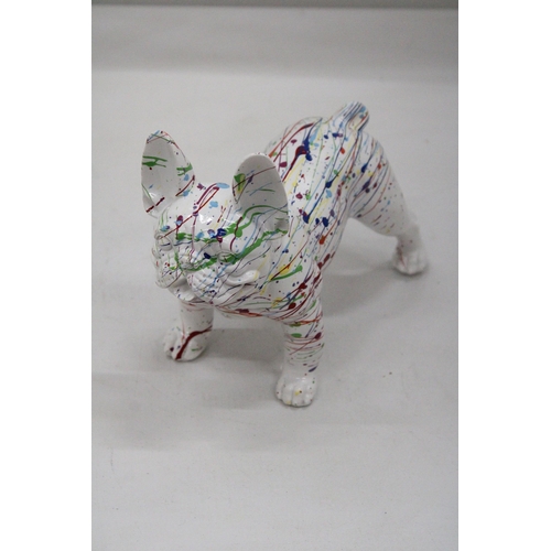 117 - A JACKSON POLLOCK STYLE FRENCH BULLDOG