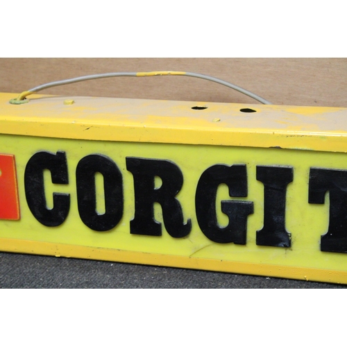 301 - A CORGI TOYS ILLUMINATED SIGN, 69CM X 15CM