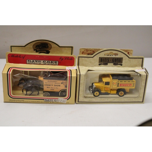 358 - EIGHT BOXED LLEDO DAYS GONE BY VEHICLES