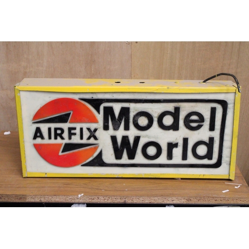 360 - AN AIRFIX MODEL WORLD ILLUMINATED SIGN