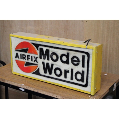 360 - AN AIRFIX MODEL WORLD ILLUMINATED SIGN