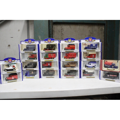 372 - TWENTY OXFORD DIE-CAST ADVERTISING VANS - ALL AS NEW AND BOXED