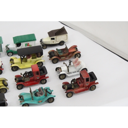 390 - TWELVE MATCHBOX, 'MODELS OF YESTERYEAR' CARS AND VANS