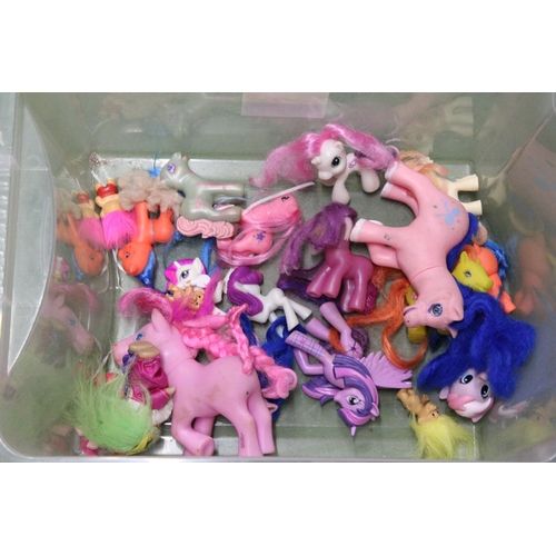 549 - A COLLECTION OF MY LITTLE PONY AND TROLL FIGURES