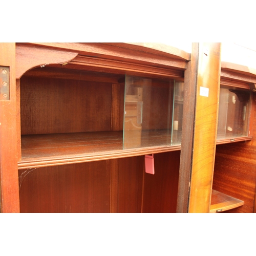 2710 - A MID 20TH CENTURY SHRAGER WALNUT TWO DOOR WARDROBE, 36