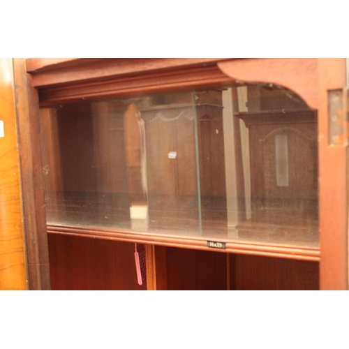 2710 - A MID 20TH CENTURY SHRAGER WALNUT TWO DOOR WARDROBE, 36