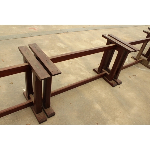 2796 - THREE MODERN PUB / RESTAURANT BOOTH TABLE BASES