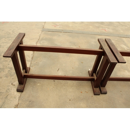 2796 - THREE MODERN PUB / RESTAURANT BOOTH TABLE BASES