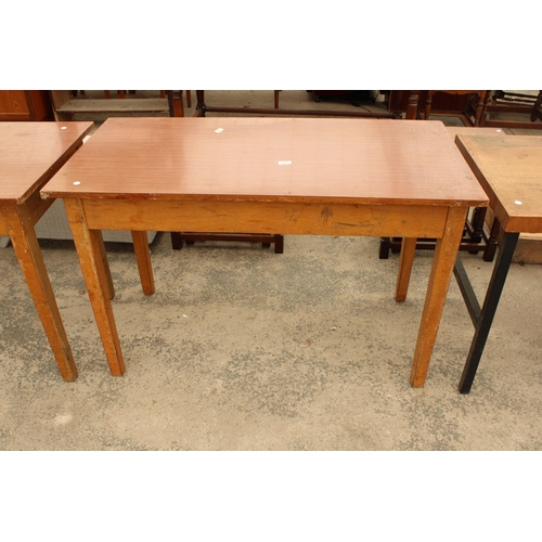 2845 - A FORMICA TOP WORK TABLE 48