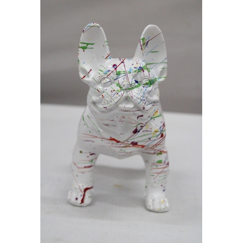 160 - A JACKSON POLLOCK STYLE FRENCH BULLDOG