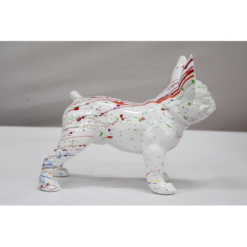 160 - A JACKSON POLLOCK STYLE FRENCH BULLDOG