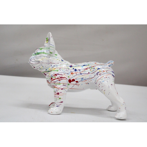 160 - A JACKSON POLLOCK STYLE FRENCH BULLDOG