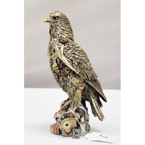 174 - A STEAM PUNK STYLE EAGLE, HEIGHT 22CM