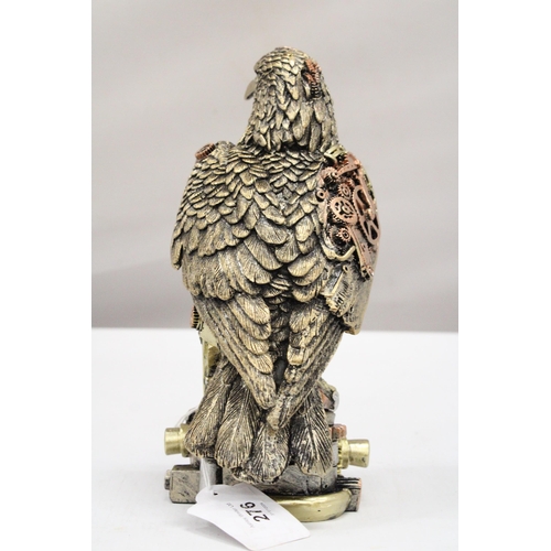 174 - A STEAM PUNK STYLE EAGLE, HEIGHT 22CM