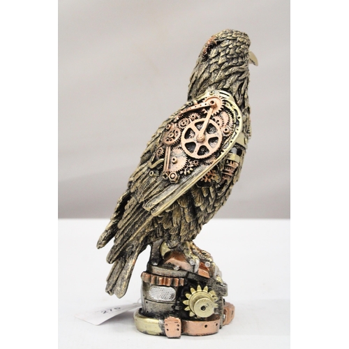 174 - A STEAM PUNK STYLE EAGLE, HEIGHT 22CM