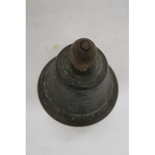 213 - A LARGE BRONZE/BRASS COUNTER BELL