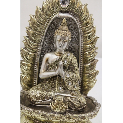 267 - A GOLDEN BUDDHA FIGURE