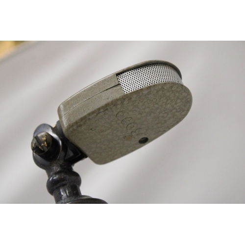 3 - A VINTAGE ACOS MICROPHONE TOGETHER WITH A 1960'S TEISCO/CALECTRO DYNAMIC MICROPHONE