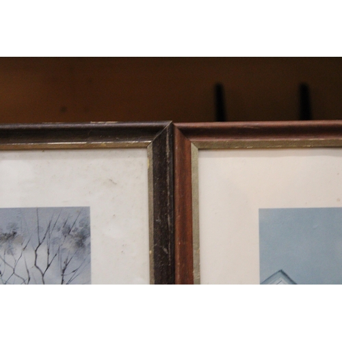 320 - TWO FRAMED PARIS RELATED PRINTS TO INCLUDE NOTRE DAME AND PLACE DU TERTRE