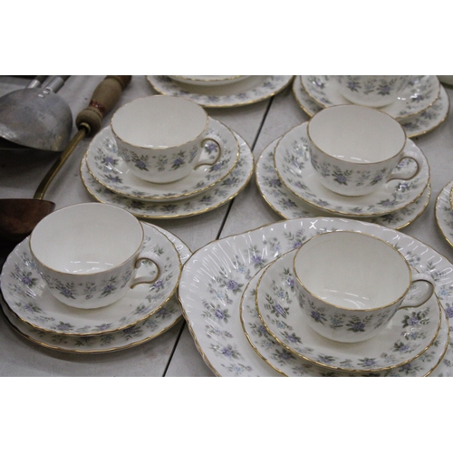 119 - A LARGE QUANTITY OF MINTON ALPINE SPRING FINE BONE CHINA - 39 PIECES