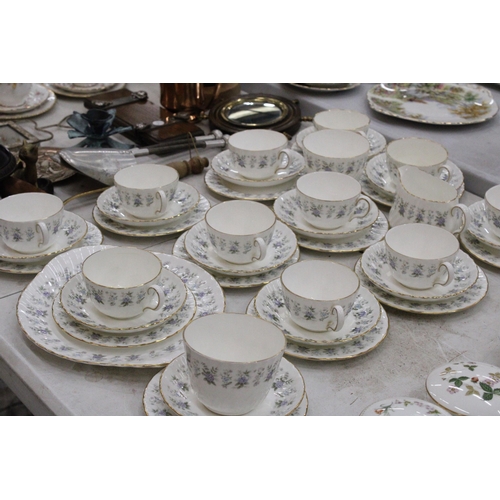 119 - A LARGE QUANTITY OF MINTON ALPINE SPRING FINE BONE CHINA - 39 PIECES