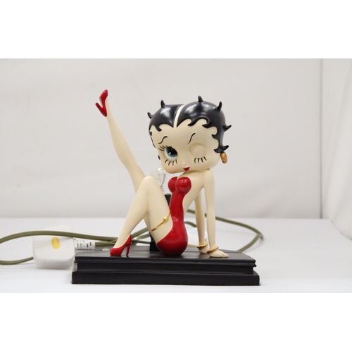 17 - A BETTY BOOP LAMP (VENDOR STATES IN WORKING ORDER) BUT NO WARRANTY GIVEN